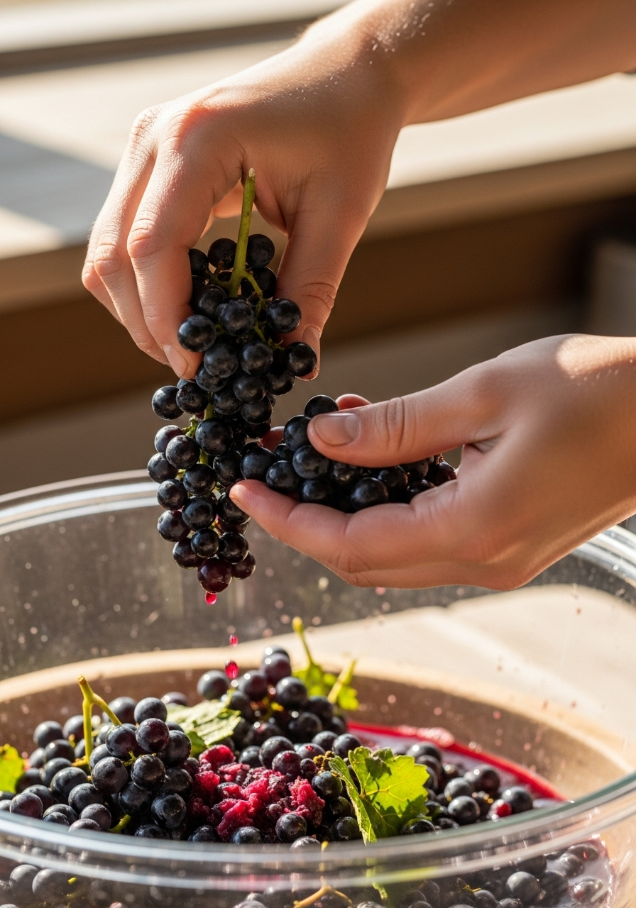 Making Wine from Concord Grapes