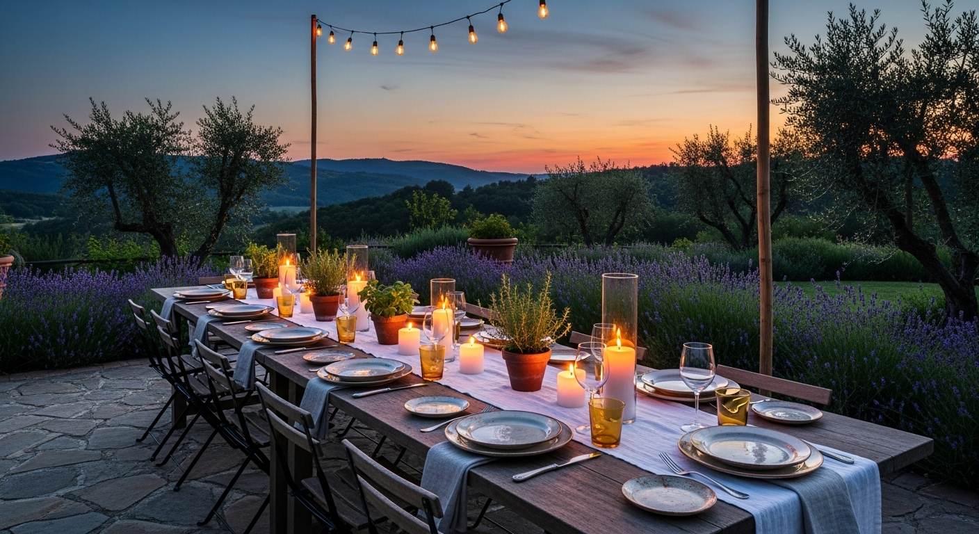 Narrow Long Outdoor Dining Table