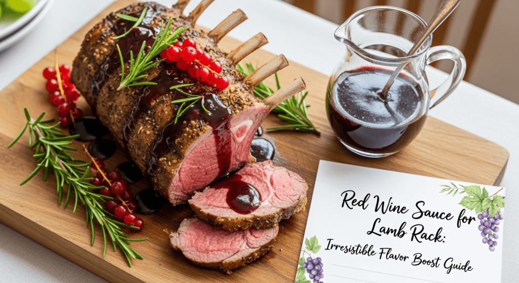 Red Wine Sauce for Lamb Rack