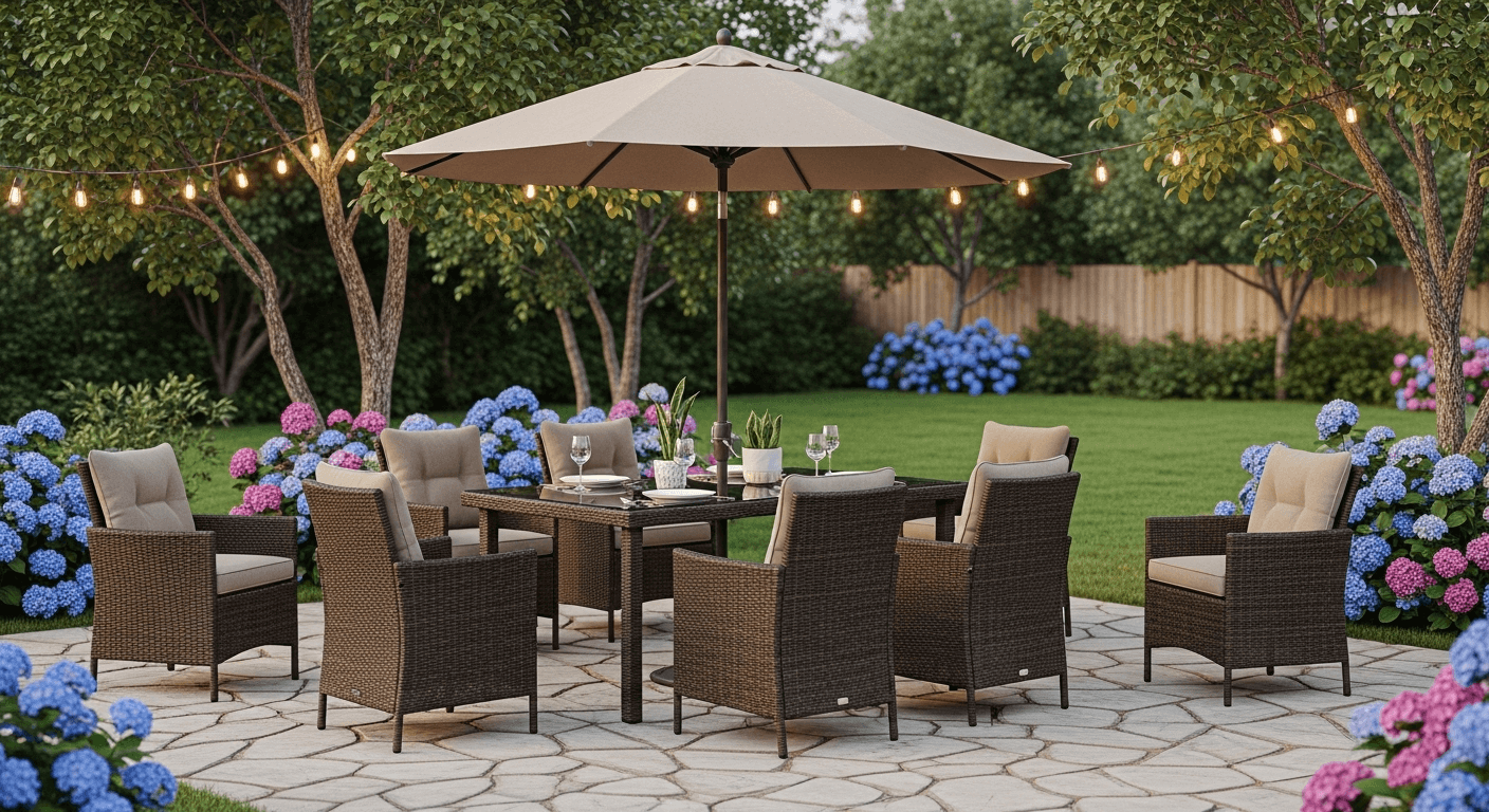 Resin Wicker Outdoor Dining Sets