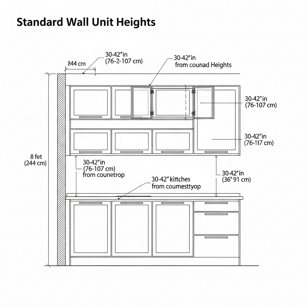 What Height are Kitchen Wall Units: Ideal Measurements for Style & Comfort 1 What Height are Kitchen Wall Units 4