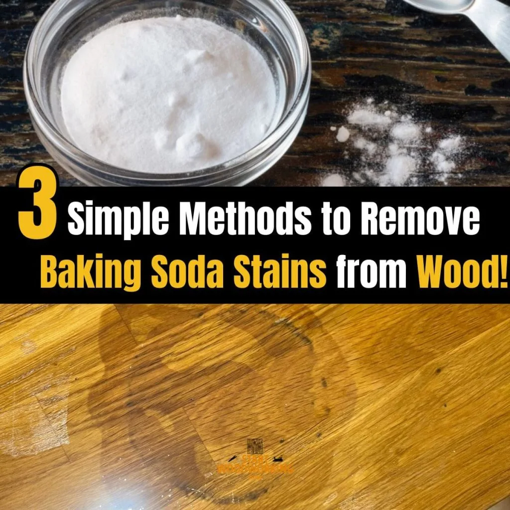 baking soda paste stain removal wood spoon