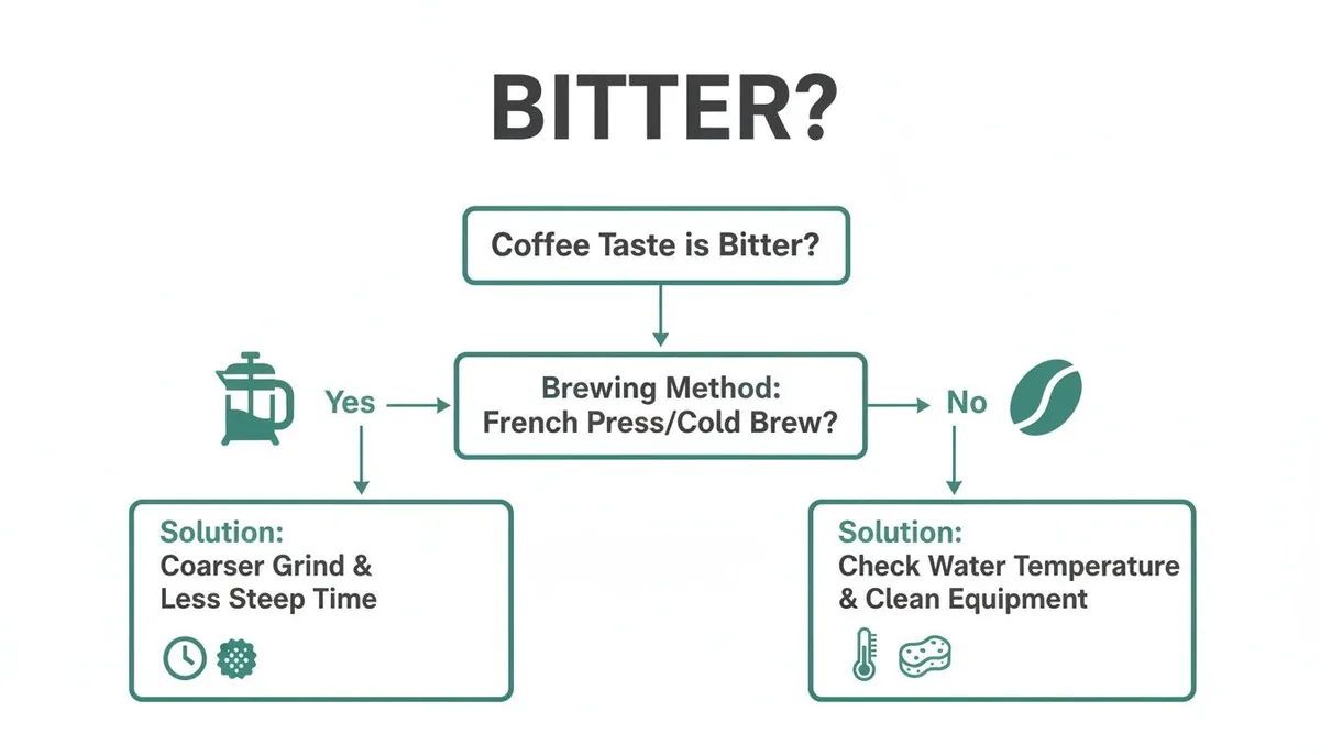 camping coffee taste problems diagnosis