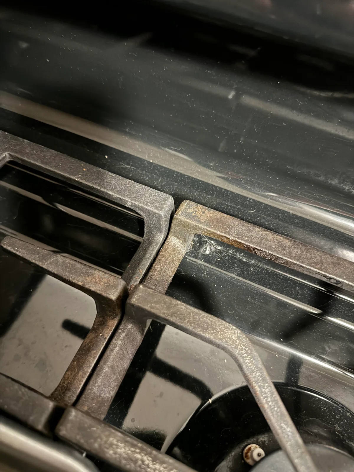 cast iron grill grate seasoning damage