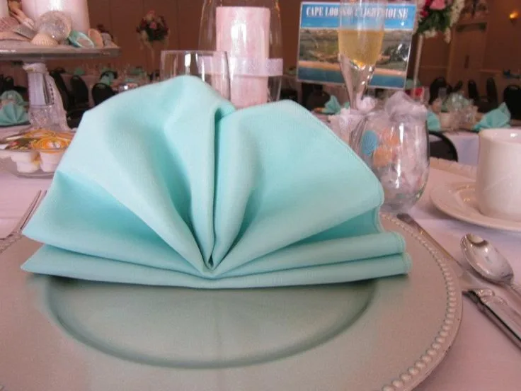 charger plate napkin placement