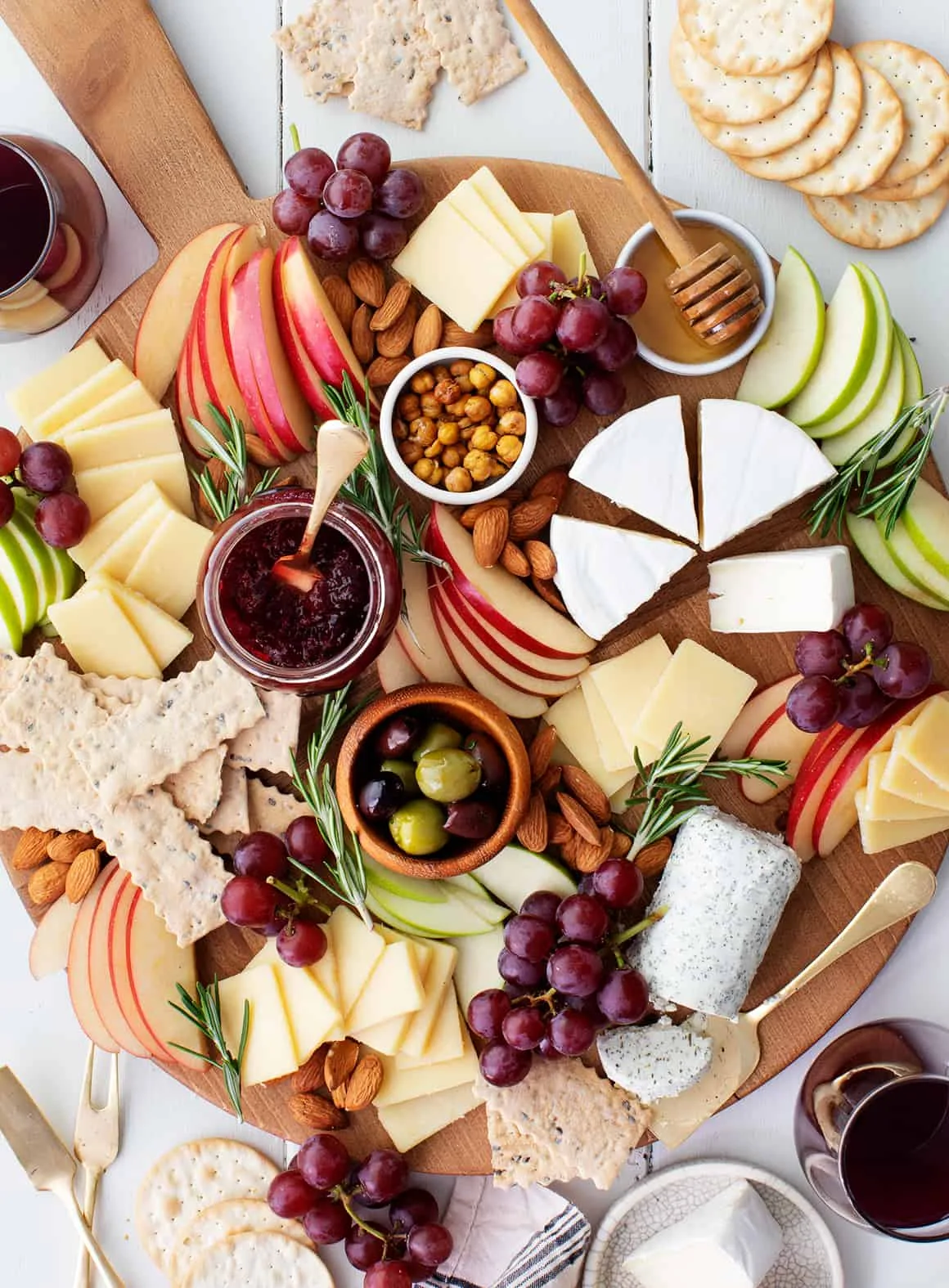 cheese board arrangement steps