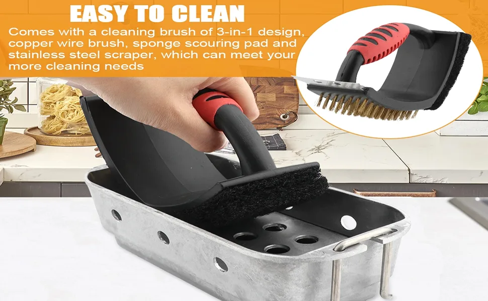how to clean portable grill