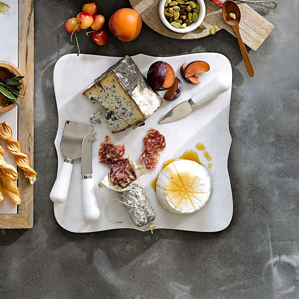 marble cheese board acid etching damage