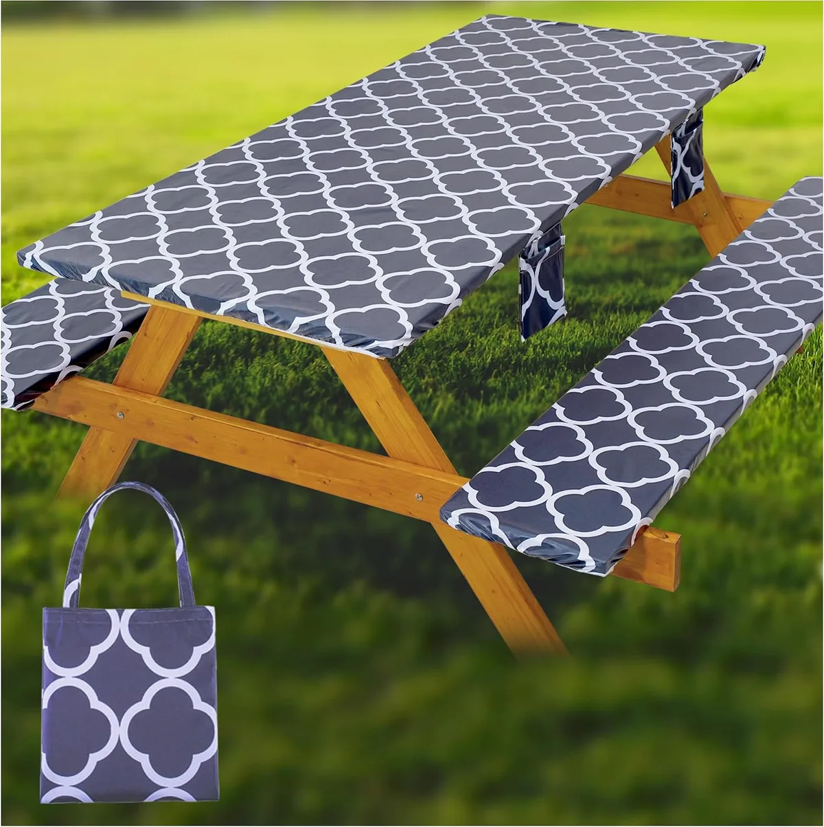 outdoor picnic table seat cushion cover