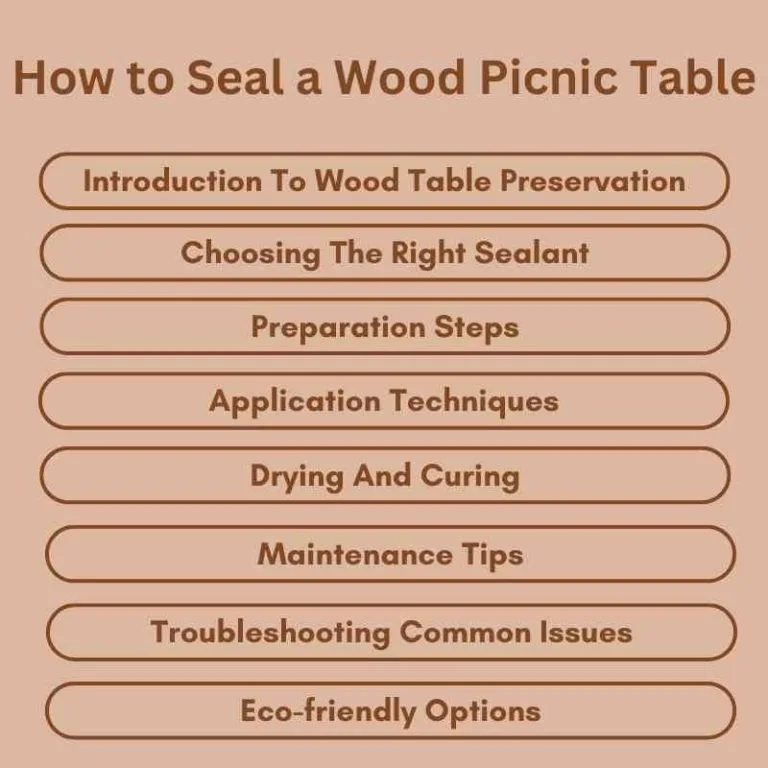 What to Look For in Picnic Table Accessories 5 picnic table cushion sealant maintenance