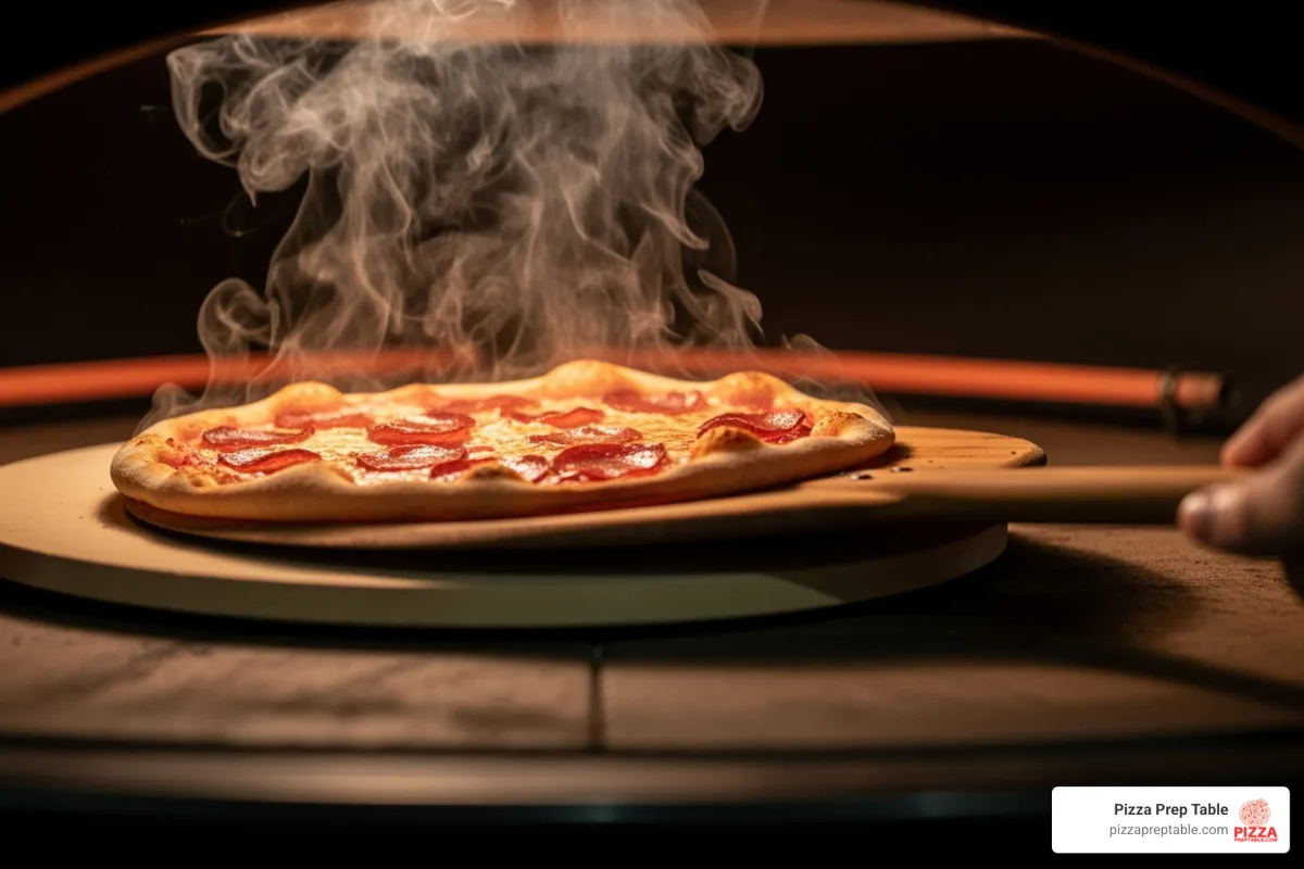 pizza peel launching technique