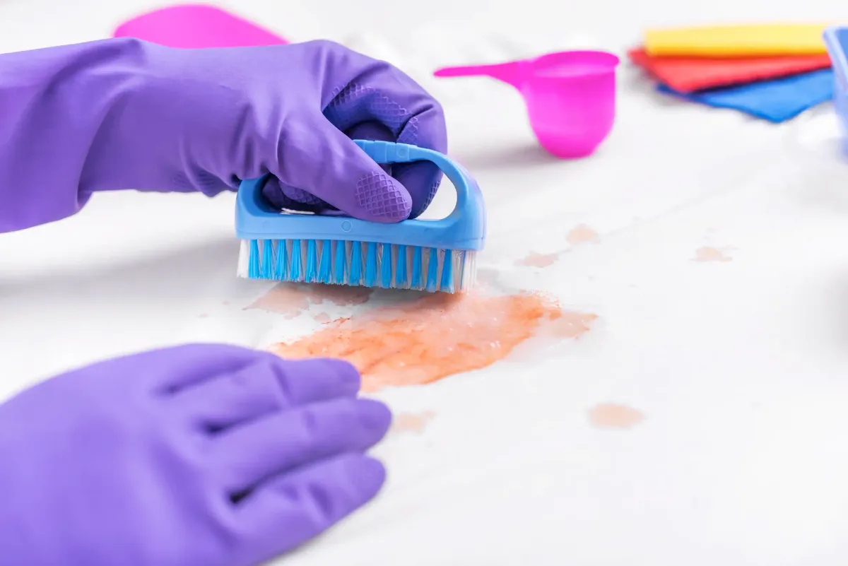 removing wine stains fabric liner