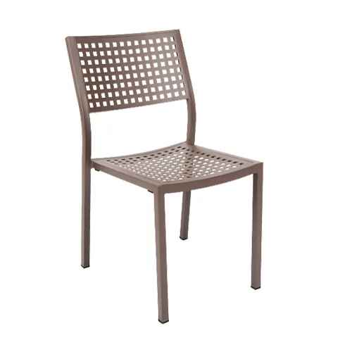 rusty powder coated aluminum outdoor chair frame