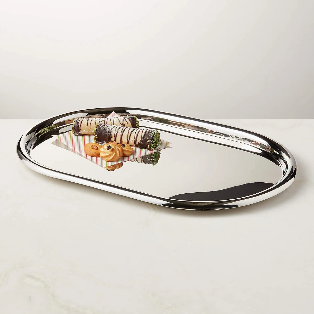 stainless steel serving tray polish