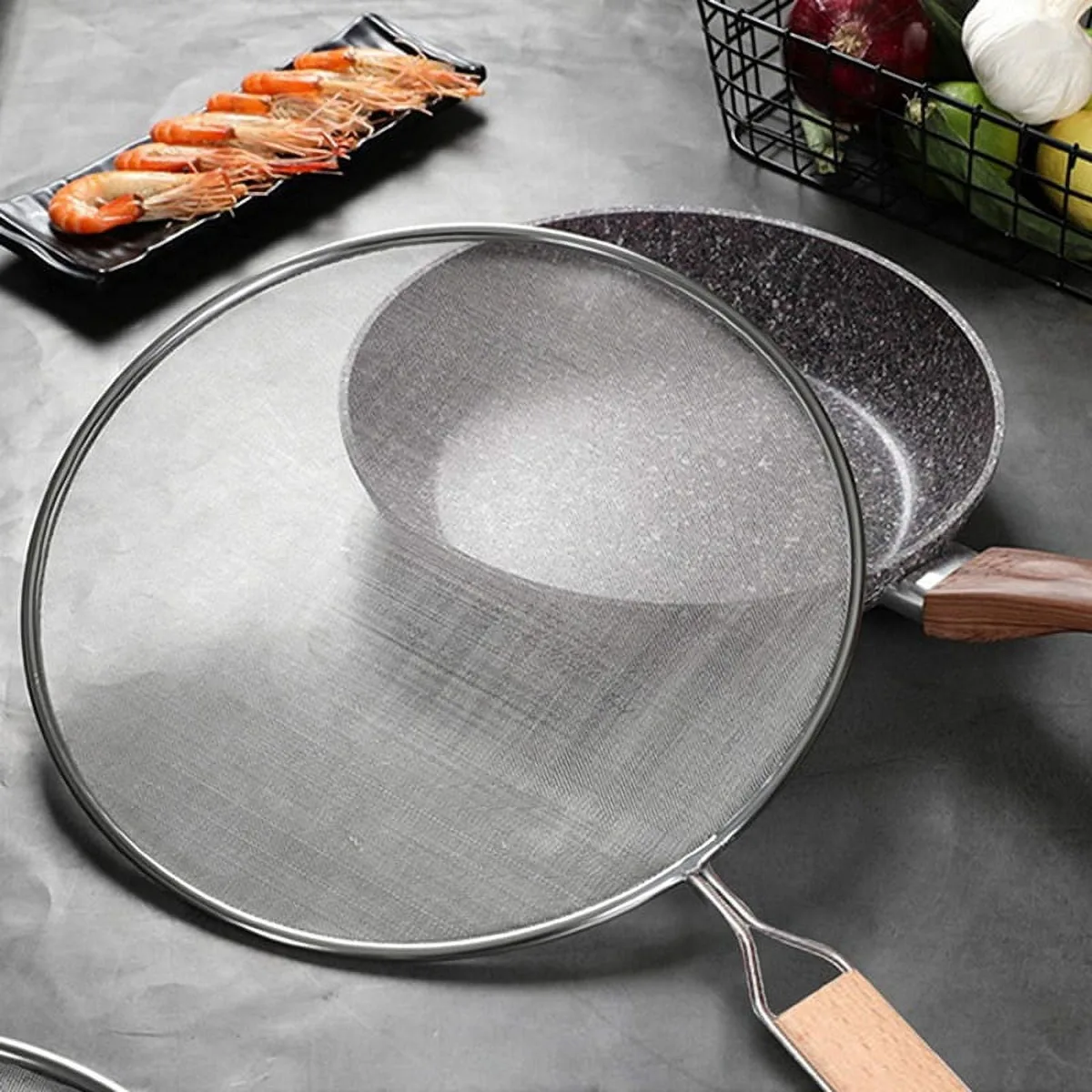 stainless steel vs nylon coated splatter screen