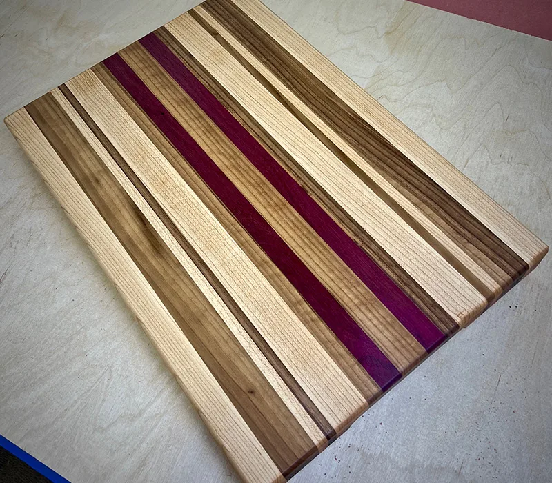 wooden cutting board stains and wear